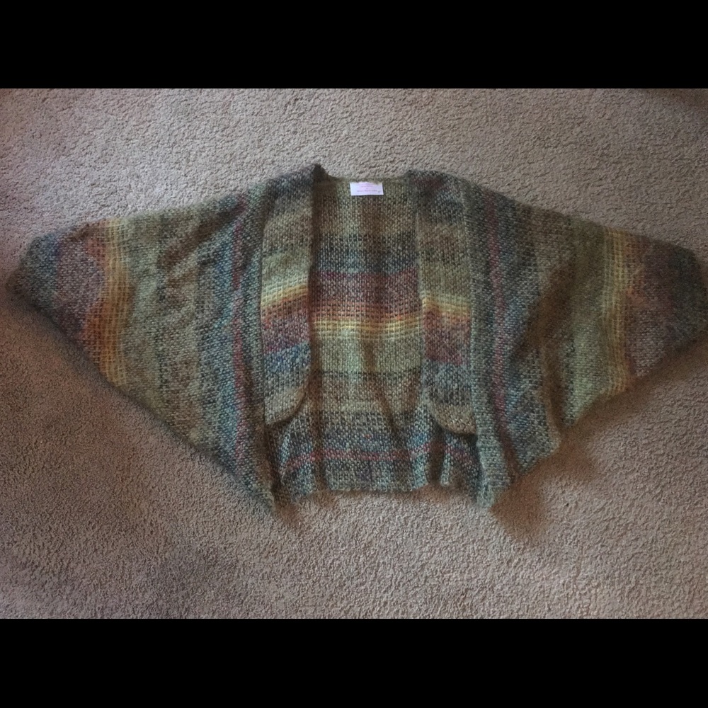 Hand woven shrug